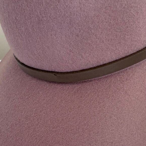 NWOT House of Harlow 1960 Mauve 1005 Wool Floppy Hat w/ Band Retro Glam Western main image 8